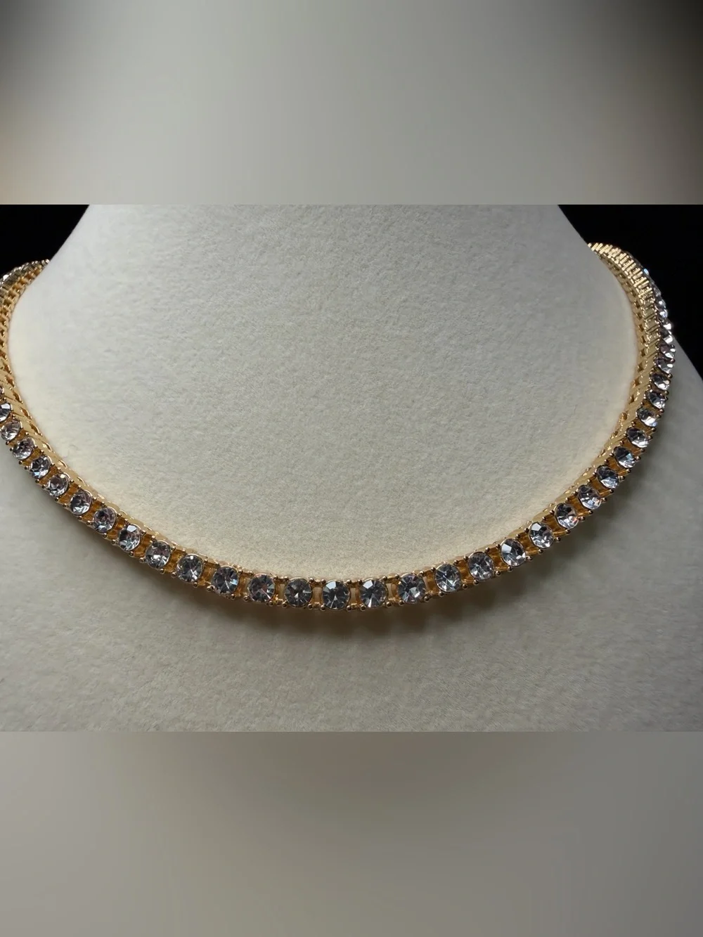 Tennis Necklace 24in 4.3MM AAA CZ Stones 14K Premium Finish w/lock clasp